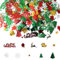 Konfetti Weihnachten Deko - 30g Tischdeko Streudeko Schneeflocke Santa Rentier Merry Christmas Konfetti Bunt, Weihnachtskonfetti Pailletten für Weihnachtsfeier Decorations