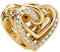 MITSOKU Charms Goldenes Herz 925 Sterling Silber Anhänger Perlen für Armbänder und Halsketten Schmuck Geschenke für Frauen