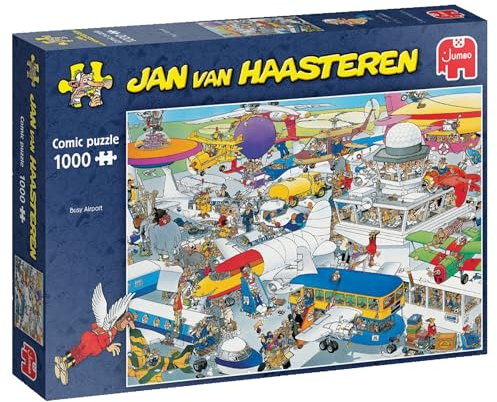 Jumbo Spiele 1119801831 Jan Van Haasteren Busy Airport 1000 Teile Puzzle