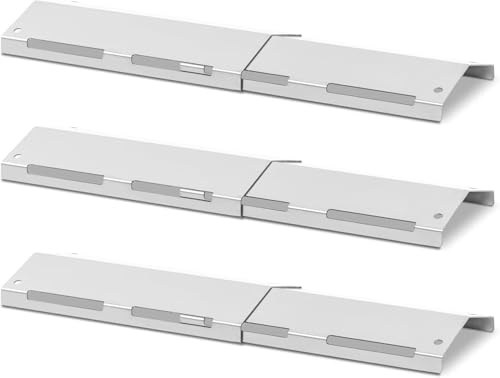 gardivo Aromaschienen verstellbar Edelstahl Premium Universal gasgrill Brennerabdeckung einstellbar Flavorizer Bars zubehör hitzeschild Brennerabdeckung Flammenblech Flammenverteiler (3)