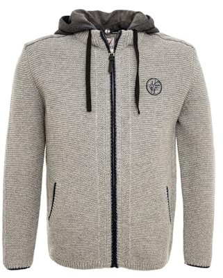 Spieth & Wensky Herren Strickjacke Echo grau 4XL