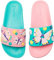 Dedoles Ciabatte & Pantofole Donna Uomo & Bambini Sandali per Spiaggia e Piscina con tanti Design Patatine Fiori Volpe Lama Nuvole Ketchup Regalo, Colore: Farfalle delicate, Misurare: 35 EU