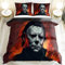 Horror-Killer-Bettwäsche-Set, perfekt für Halloween-Raumdekoration (Stil 4, Sing 135 x 200 cm + 50 x 75 cm)