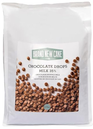 BrandNewCake Cioccolato Gocce di latte (35%) 2,5 kg