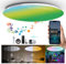 chysongoods Modern LED Music Ceiling Lights Φ40CM-45W with Bluetooth Speaker Voice Control Smart RGB Ceiling Lamps for Bathroom Bedroom Living Room Office Work with Alexa Google