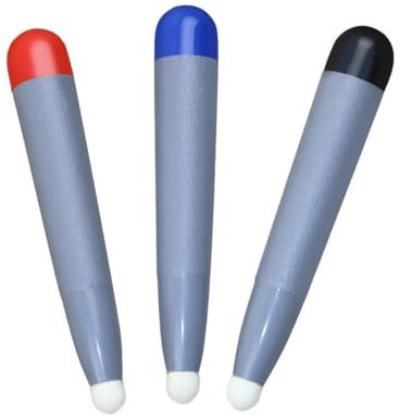 MIRKUZI 3 lápices ópticos con punta de fieltro, lápiz para pizarra interactiva para pizarrones inteligentes con pantalla táctil, lápiz de entrada de precisión para tabletas y pizarrones inteligentes