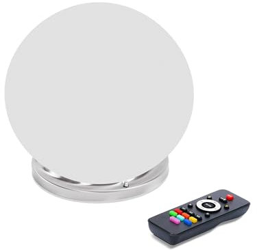 Esotec Solar Leuchtkugel Liana 25 CCT, Multicolor, Edelstahlsockel, Fernbedienung, Li-Ion Akku, RGB LED Gartenkugel, Solarkugel, IP44, wetterfest, Winterfest, außen, 25cm, 102658