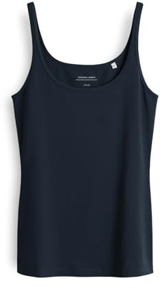 OPUS Damen Top | INA Trägertop Slim aus stretchigem BCI Cotton Mix Coal Blue, 38