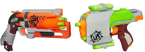 NERF - Zombie Strike Hammershot & Zombie Strike Sidestrike Doppelpack-Combo