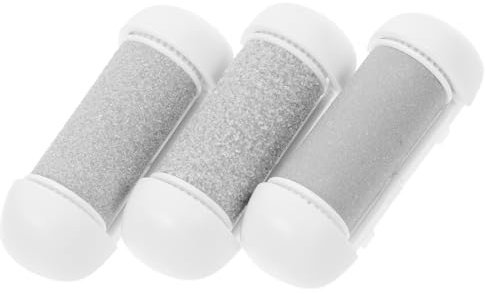 Mikinona 3Pcs Replacement Roller Heads for Electric File Durable Foot Sander Tool for All Foot Easy to Clean Carry for Feet
