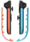 Tira Decorativa para Mandos Switch 2, Tiras Decorativas para Mandos Izquierdo y Derecho, Kit de Recambio para Juegos Accesorios (Derecha azul + Izquierda naranja)