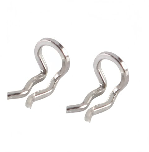 Ausi 10 PCS Bicycle Caliper Spring Clips Brake Pad Cotter Pin Calipers Bike Components for Formula Mega Pad Pin Stainless Steel Brake Caliper