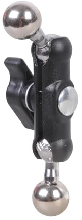 Robuste 17 mm Kopfklemme für Kamera- und Monitorhalterung, drehbare Handyhalterung mit LED-Licht und Mikrofonhalterung, Kfz-Halterung