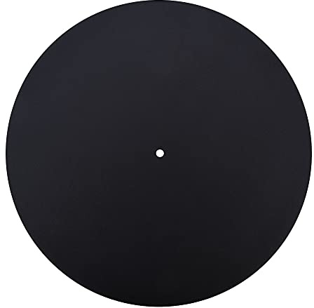 Socobeta Genuine Leather Record Pad Slipmat Turntable Mat Anti Static Slip Felt Sound Isolation (Thickness 1.5MM)