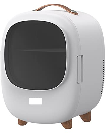 LRFVADW Mini Fridge Desktop 8L Mini Household Refrigerator 60W Power Dual Use Warmer And Cooler Small Fridge