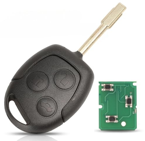 MSKEYZ For 433Mhz 4D 60 Chip Remote Key Fob for Ford Fiesta Key Fob Ford Focus Mondeo Ford Transit Connect K2 KA Remote Key with FO21 Blade