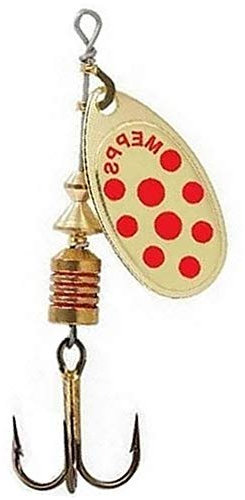 Mepps - Cucchiaino speciale per pesca alla trota Aglia, multicolore, OR POINTS ROUGE X1, 3