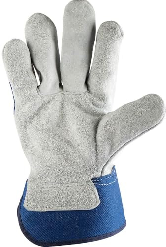 Draper 52324 Heavy Duty Leather Industrial Gloves , Blue