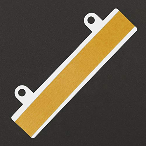 KLEBESHOP24 Heftstreifen zum Kleben | Abheftvorrichtung selbstklebend | 122 x 25 mm | Farbe & Menge wählen/Weiß, 10 Stück
