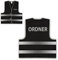 easyMesh® Signalweste Warnweste Schwarz Ordner versch. Größen (3XL/4XL)