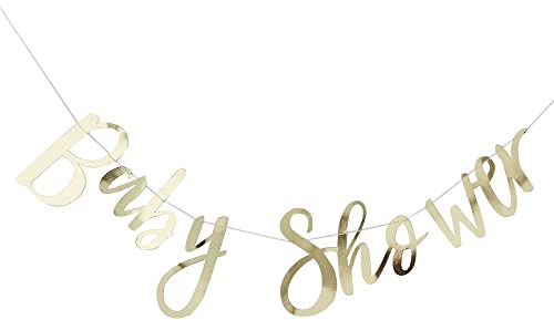 Girlande Schriftzug Baby Shower gold 1,5m
