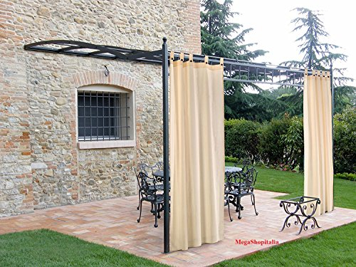 Megashopitalia Tenda per Gazebo Pergola Veranda Confezionata con Asole in Cotone