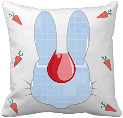 Beauty Gift Beauty Geschenk elektrokardiogramm Blut, Design, Muster Kaninchen dekokissen Quadrat Abdeckung
