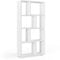 Vicco Raumteiler Domus, stehendes Bücherregal, Weiß, 60 x 120 cm 8 Fächer