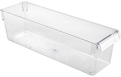 Metaltex Kühlschrank Organizer, Schublade durchsichtig, 11x37x10