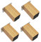 4 Pieds de Meubles en Bois Massif,Pieds de Canapé Carrés,Pattes de Remplacement en Chêne,Jambe de Bureau,Ajoute de La Hauteur aux Armoires de Placard de Lits,Comprend des Accessoi(Wood color10cm)