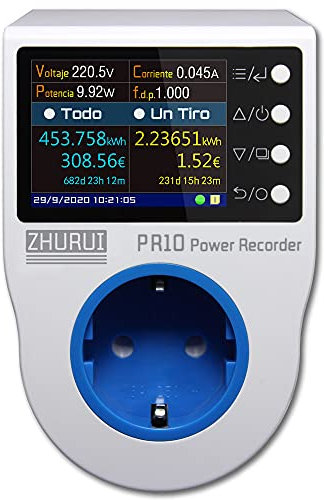 ZRPR10-C EU16A Medición de energía del enchufe/enchufe del medidor de energía/medidor de electricidad