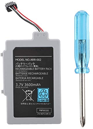 3.7V 3600mAh Battery Replacement for Wii U Gamepad, Rechargeable Battery Replacement