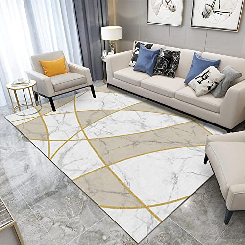 Xiaosua Happy Decor Kids Teppich Beige Wohnzimmer Teppich beige abstraktes geometrisches Muster weicher Teppich langlebig Spiele Teppich 80X120CM Kinder teppiche 1ft 11.6''X2ft 11.4''