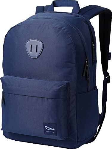 Nitro Urban Plus, Old School Daypack mit zusätzlichem gepolstertem Laptopfach, urbaner Streetpack, Alltagsrucksack, Schulrucksack, Schoolbag mit seitlichem Flaschenfach