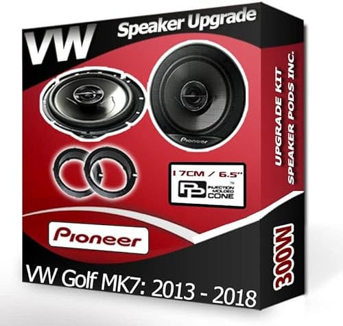 Golf Mk7 Speaker upgrade Front Door Pioneer car speakers 6.5 17cm 300W
