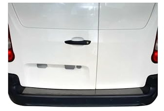 OMAC Ladekantenschutz für Peugeot Partner 2018-2026 Edelstahl Dark Chrom | Stoßstangenschutz, fahrzeugspezifische Passform