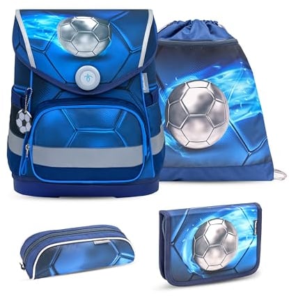 Belmil 405-41 Schulranzen Set (Football 4)