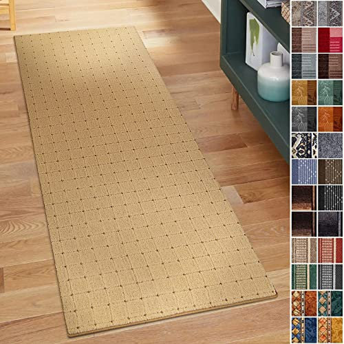 Floordirekt Teppich Läufer für Küche, Flur & Wohnraum - Teppichläufer 67 cm breite Meterware - Flurteppich - Küchenläufer - Wohnzimmer (67 x 250 cm, Rapido Beige)