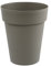 Pot de fleur rond Toscane Ø 44 x H.53 cm - Taupe - Eda