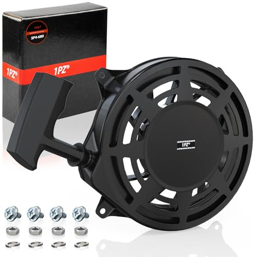 1PZ SP1-33L Arrancador de Retroceso con Tornillo para Briggs & Stratton 497680 498144 Oregon 31-068 Rotary 12368 Cortacésped Motor Desbrozadora Taladro de Tierra