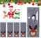 PTBWS Weihnachten Besteckhalter Taschen,Besteckhalter Weihnachten Filz,Weihnachtsmann Bestecktasche,Rentier Bestecktasche Weihnachten, Besteckhalter Weihnachten Set. (A)