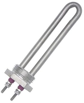 Elemento Calefactor Calentador DN25, Elemento Calentador de Agua de inmersión de Acero Inoxidable, 220V, 800W, 1000W, con Rosca BSP de 1 , 32mm (Color : Heater Only, Size : 220V_800W)