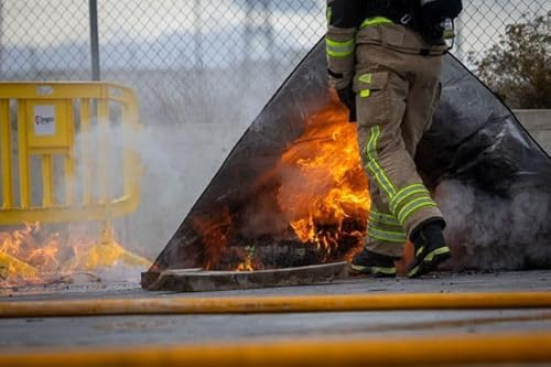 Couverture ignifuge ICe haute résistance pour batteries au lithium. Test de résistance au feu certifié par ATS E. Technology.