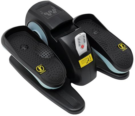 Sport Geräte für Zuhause, Unter Schreibtisch Elliptische Maschine Fitnessgeräte, Tragbarer Trainer für Home-Office mit Fernbedienung, für Beinerholungsübungen oder tägliches Training, Blau