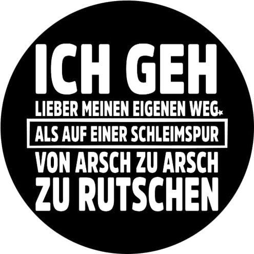 Ich geh lieber meinen Weg Aufkleber 24 cm