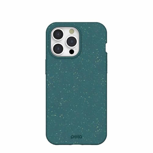 Pela Schutzhülle für iPhone 15 Pro Max, grün, umweltfreundliche Schutzhülle, kompatibel mit iPhone 15 Pro Max