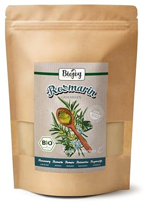 Biojoy BIO-Rosmarin gemahlen (250 g), Rosmarin Pulver (Salvia rosmarinus L.)