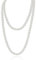 FDCGAS Collier Perle Femme -1 pcs 1920 Collier de Perles,Long Collier en Perles d'imitation Tendance de Style Collier Long de Fausses Perles pour Mariage Fiançailles,Collier des Perles Blanc(150 cm)