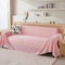 Bishilin Überzug Sofa 3 Sitzer, Couchbezug Eckcouch 200x300CM Dünn mit Gemustert Rosa Sofabezug Universal Katzenschutz