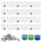 Tea Light Candle Holders, 60 PCS Tealight Cups Candle Holder, Wax Melt Tins Jars Mould Holders with 120 PCS Candle Wicks Candle Making Kit for Wedding Decoration Dining Table Decoration Birthday